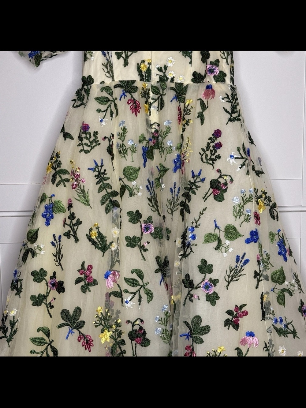 Ivy City Co Amora Dress Multicolor Floral Embroidered Tulle Prom Formal Gown NEW - Picture 10 of 16
